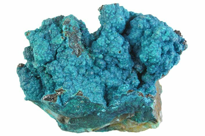 Vibrant Teal Chrysocolla Formation - Peru #358666